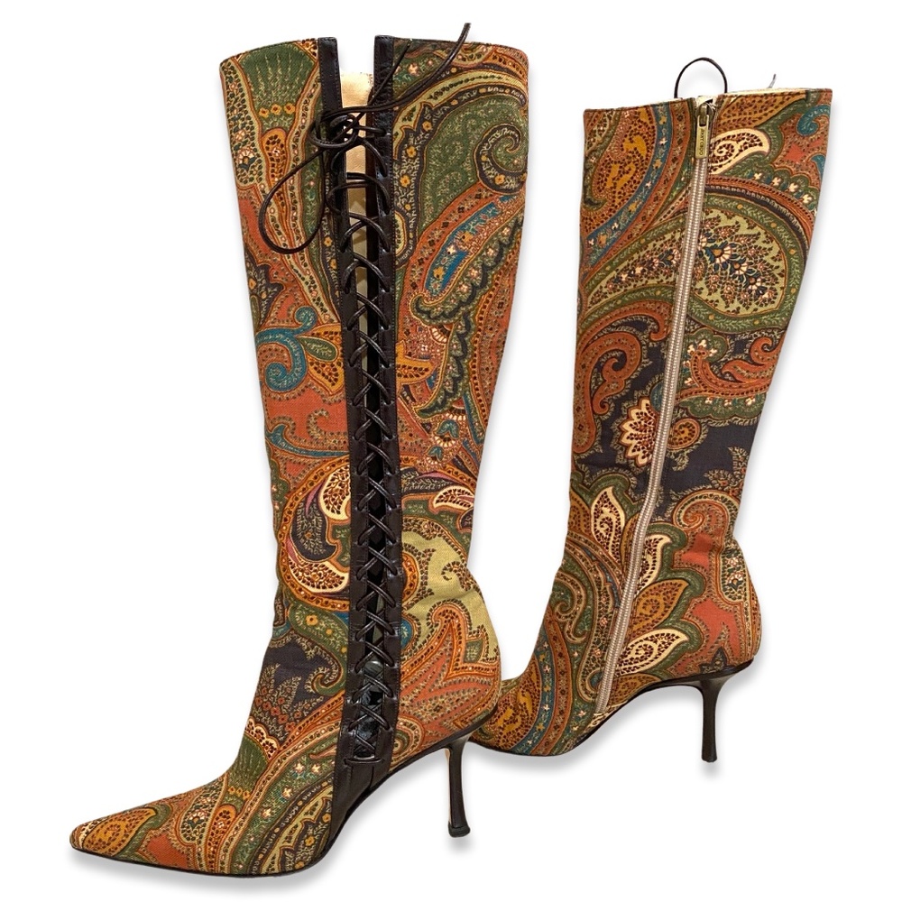 JIMMY CHOO BOOTS 7.5 SUPER SEXY Y2K ROCKSTAR